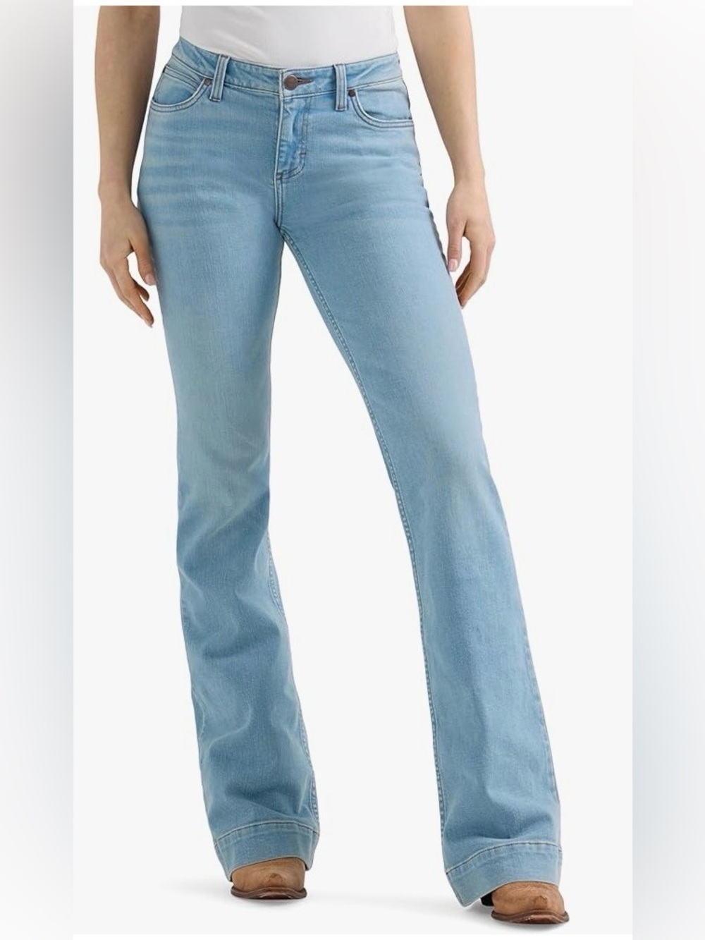 Wrangler Mae Retro Light Blue Women's Flared Jeans